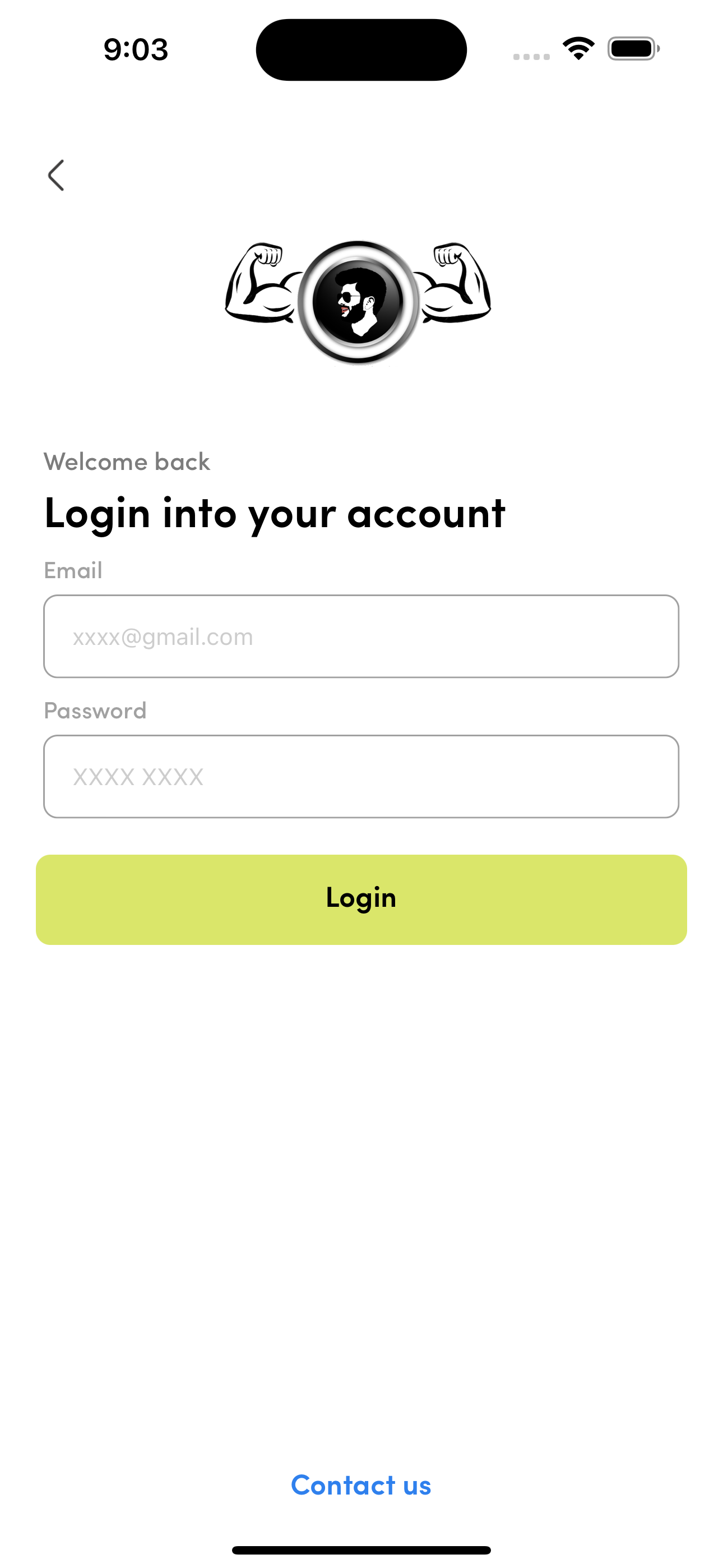 Prabh Sarai Fitness account access screen from the App Store